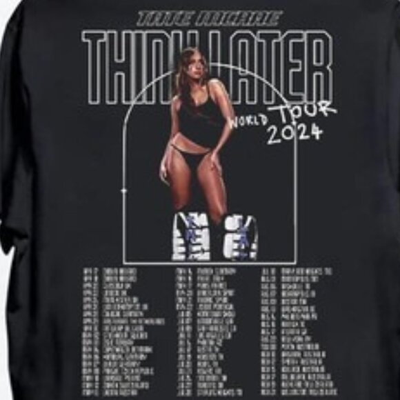 Tate McRae Think Later 2024 World Tour T-Shirt Concert Music Fan Gift 2 Sided 79 - Picture 3 of 7